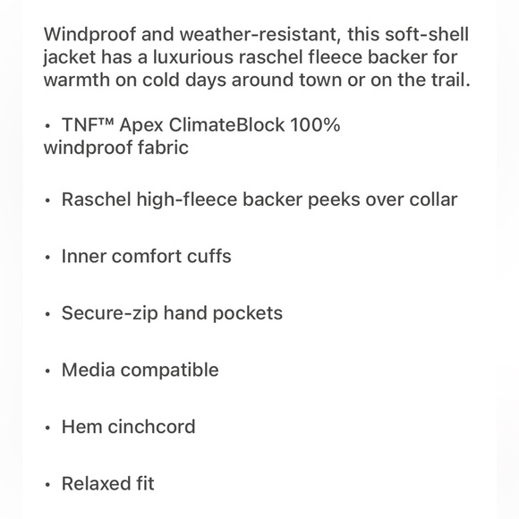 North Face Soft Shell jacket - Picture 5 of 6